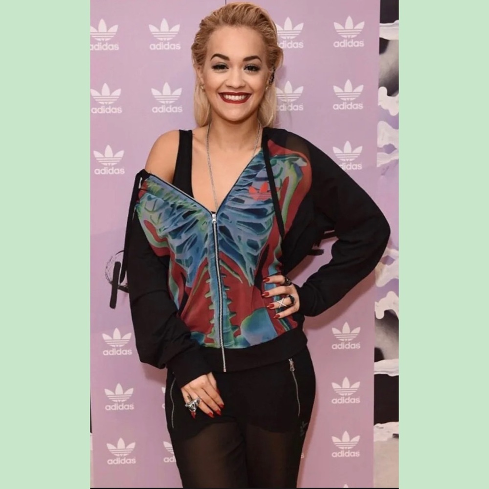 Adidas x Rita Ora | O-Ray Supergirl Sheer Zip-Up X-Ray Track Jacket 2015 -L-
